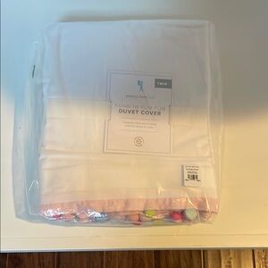 Pottery Barn Kids Rainbow Pom Pom Duvet Cover
